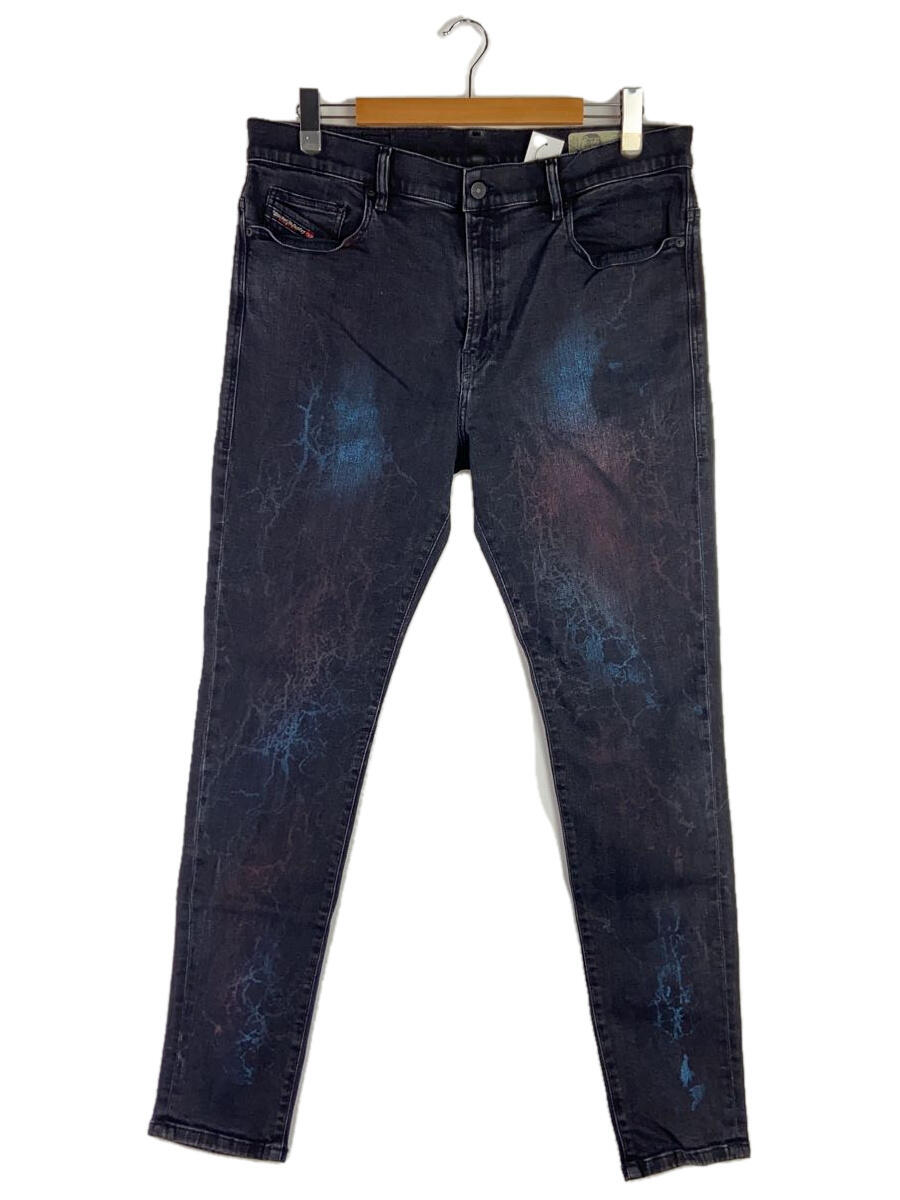 【中古】DIESEL◆ボトム/36/デニム/BLK/D-AMNY-SY/ペイント【メンズウェア】