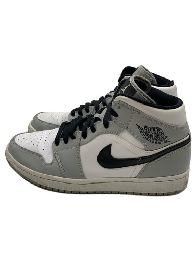 【中古】NIKE◆AIR JORDAN 1 MID/27.5cm/GRY【シューズ】 【中古】NIKE◆AIR JORDAN 1 MID/27.5cm/GRY【シューズ】