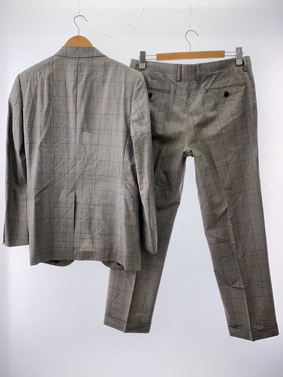 【中古】EPOCA UOMO◆2Bテーラード/スーツ/--/ウール/GRY/チェック/8vd33-804-07【メンズウェア】