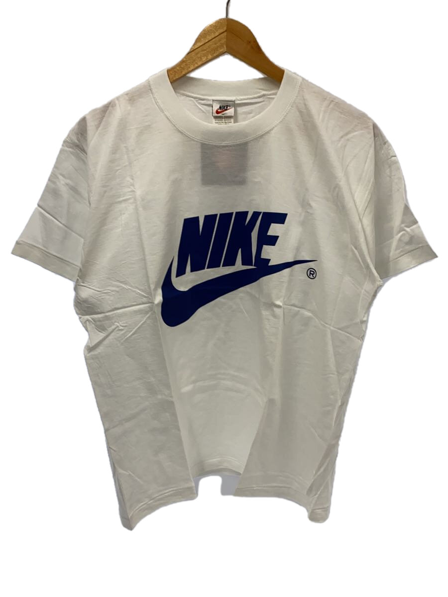 【中古】NIKE◆90s/VINTAGE/銀タグ/デッドストック/Tシャツ/M/コットン/WHT【メンズウェア】