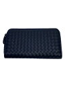 【中古】BOTTEGA VENETA◆長財布/レザー/NVY/メンズ【服飾雑貨他】(4)