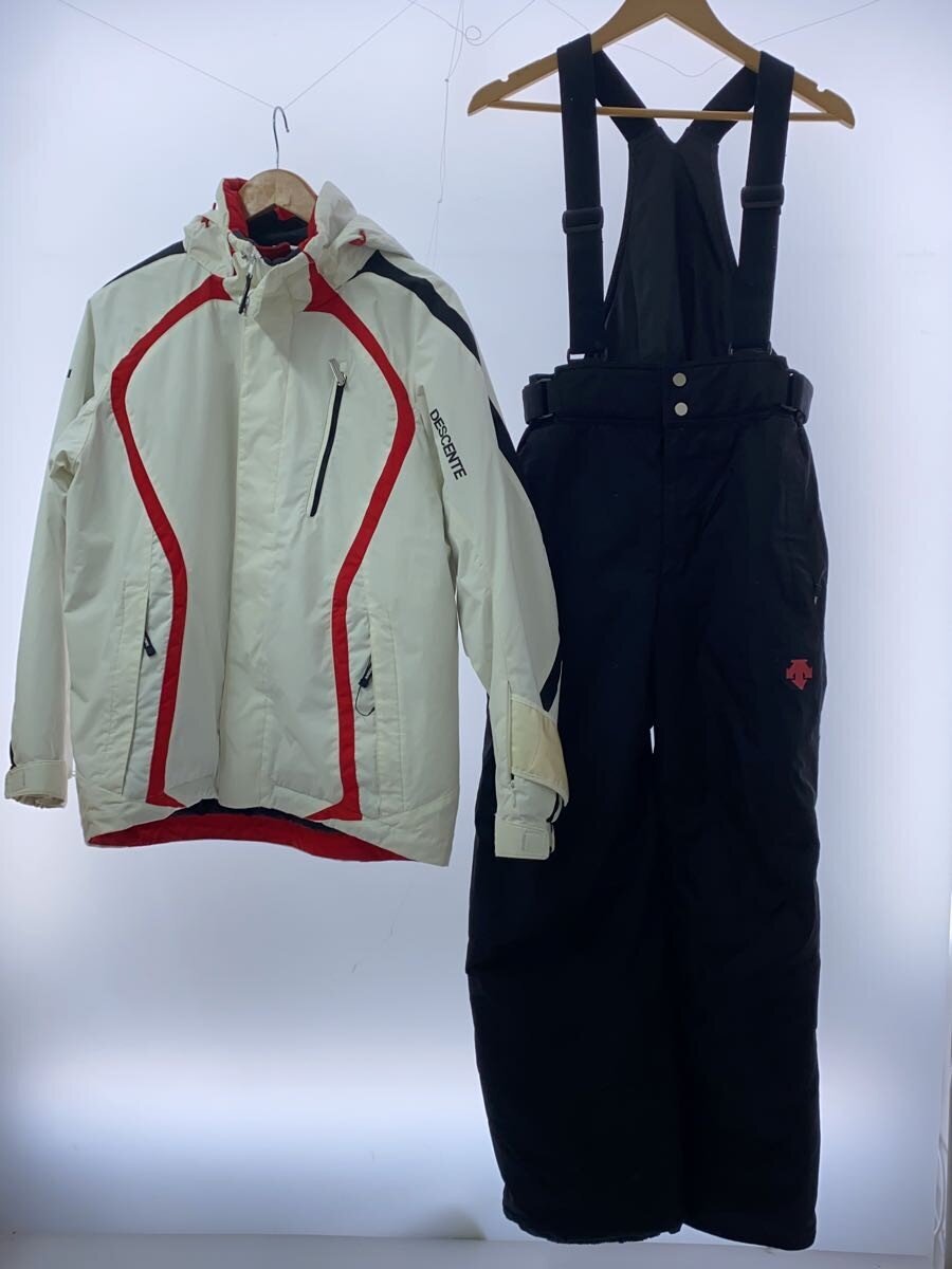 【中古】DESCENTE◆ウェアー/M/ホワイト【スポーツ】