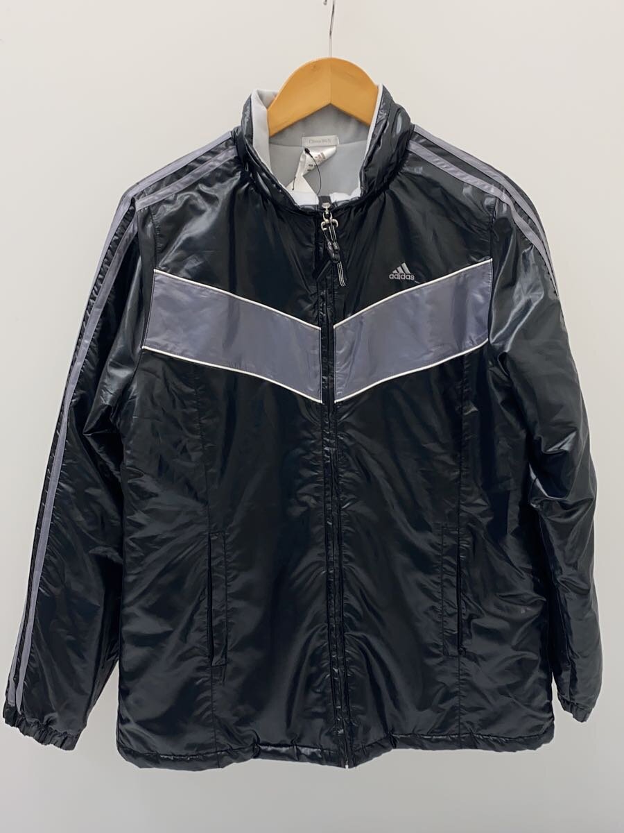 【中古】adidas◆ウィンドブレーカー中綿ジャケット/スポーツウェアー/M/NVY/JD0018【スポーツ】