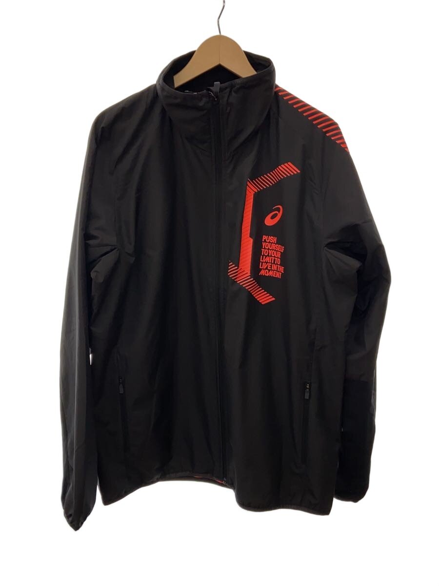 【中古】ASICS◆トレーニングウェアー/XXL/BLK/2031C673/LIMO裏トリコットブレーカージャケット【スポーツ】