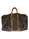 【中古】LOUIS VUITTON◆キーポル・バンドリエール60_モノグラム・キャンバス_BRW/PVC/BRW/総柄【バッグ】