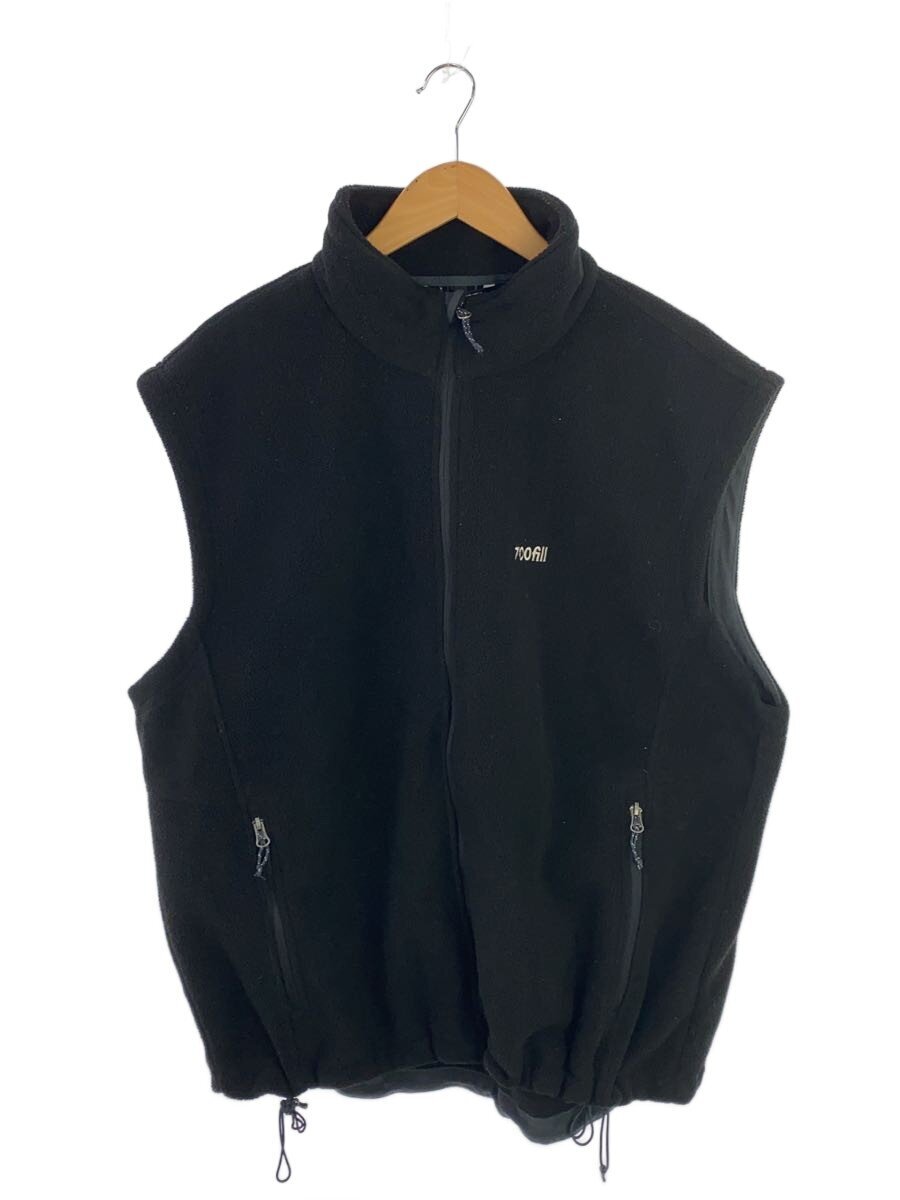 【中古】700fill◆フリースベスト/XXL/ポリエステル/BLK【メンズウェア】