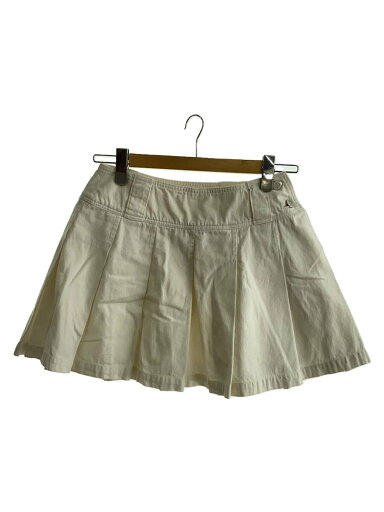 【中古】I.S. ISSEY MIYAKE SPORT◆80S/プリーツミニスカート/--/コットン/WHT/白//【レディースウェア】 【中古】I.S. ISSEY MIYAKE SPORT◆80S/プリーツミニスカート/--/コットン/WHT/白//【レディースウェア】