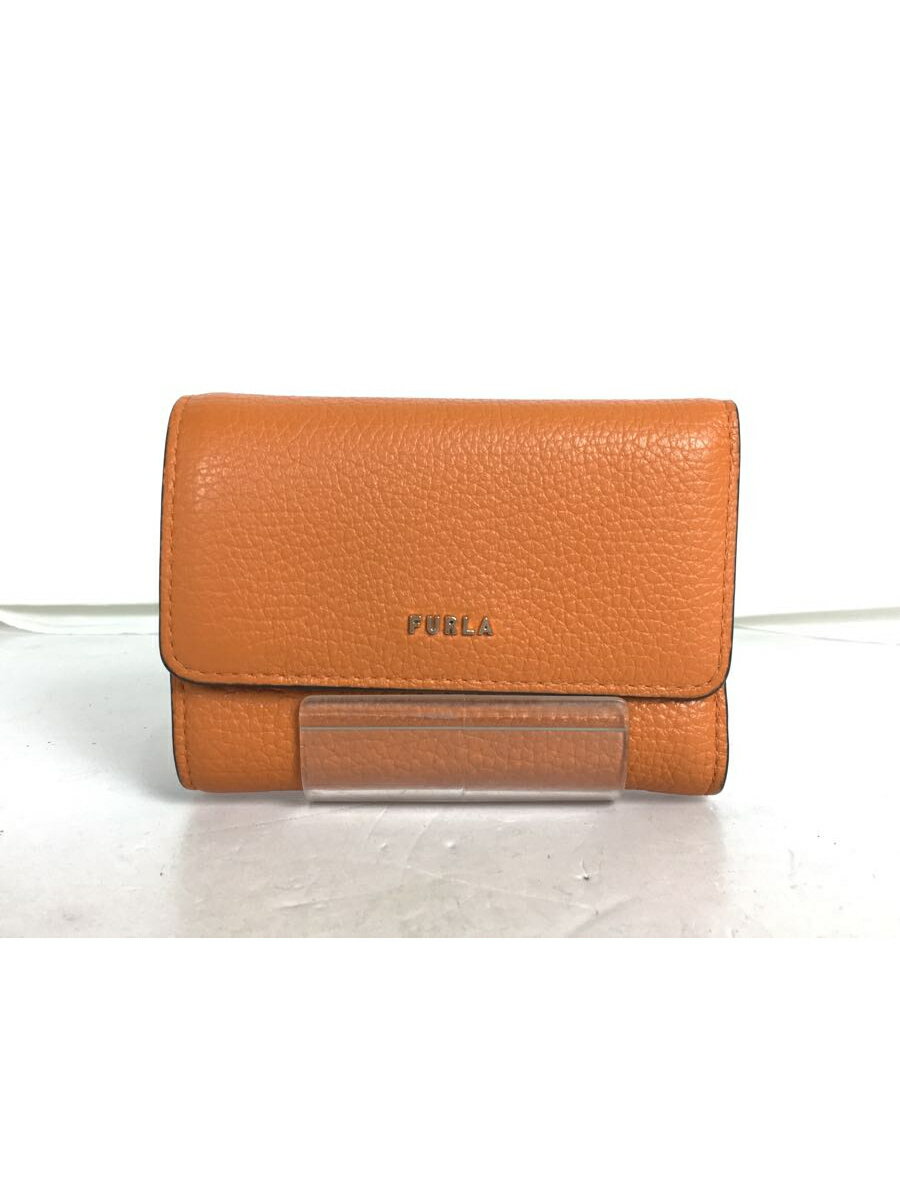 【中古】FURLA◆3つ折り財布/レザー/O