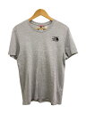 THE NORTH FACE◆Tシャツ/S/コットン/GRY