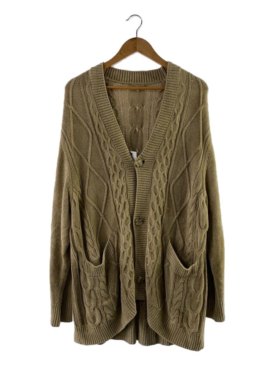 【中古】ABYTS◆カーディガン(厚手)/3/レーヨン/BEG/ABYTS-006R【メンズウェア】