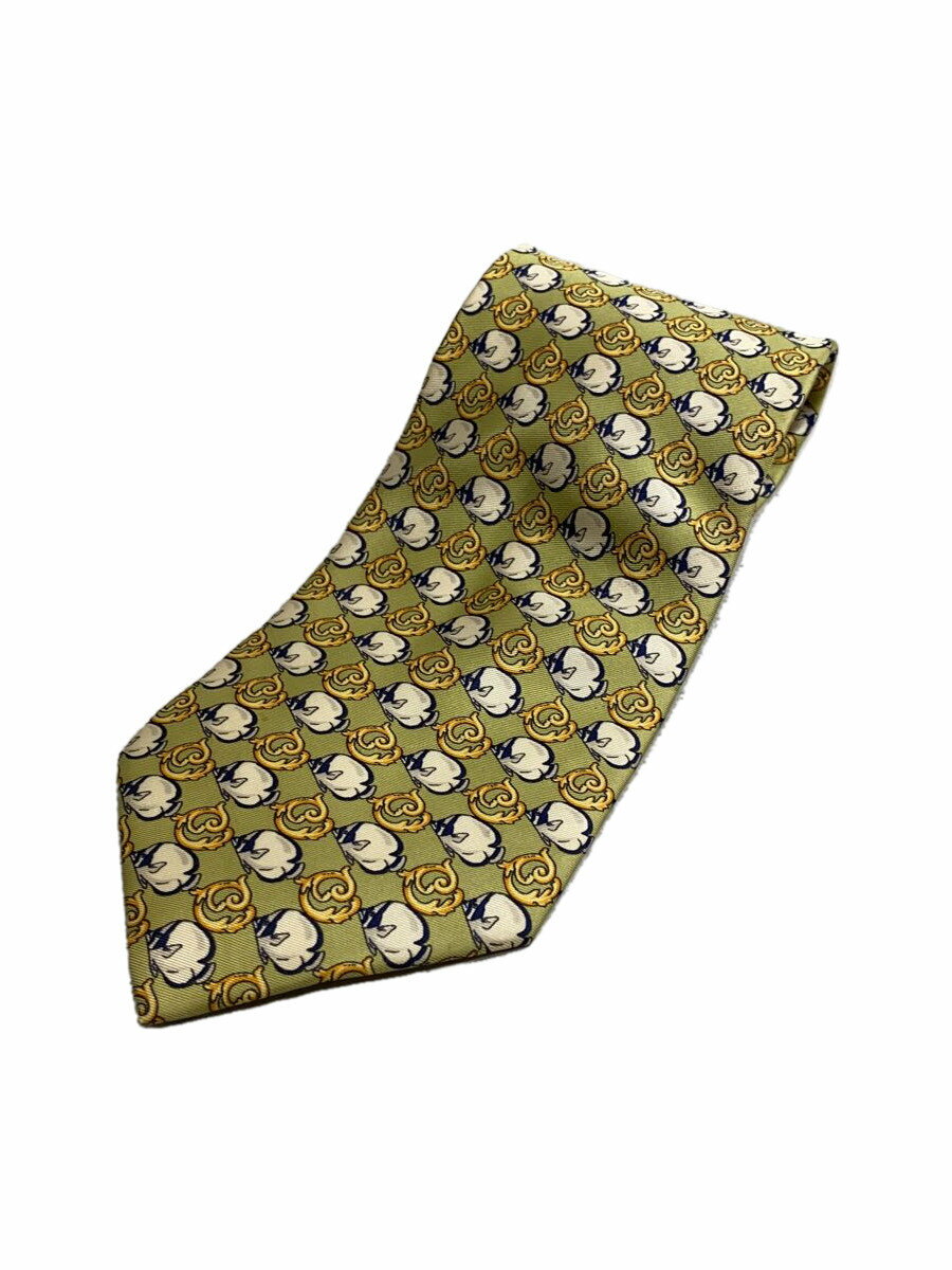 【中古】FENDI◆ネクタイ/シルク/CML/総柄/メンズ【服飾雑貨他】