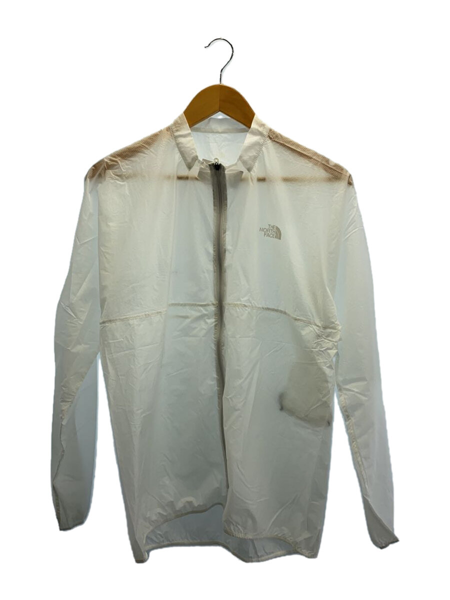 【中古】THE NORTH FACE◆FLT IMPULSE JACKET_フライトインパルスジャケット/M/ナイロン/WHT【メンズウェア】