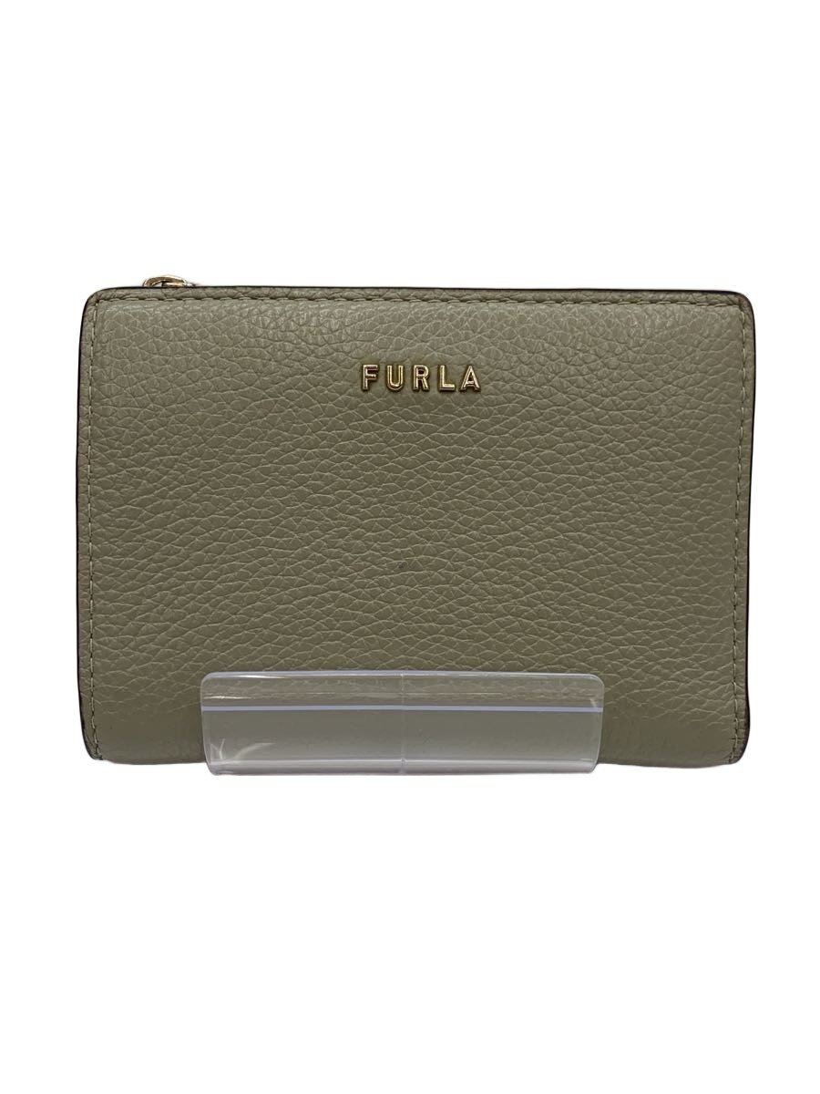 【中古】FURLA◆2つ折り財布/レザー/G