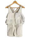 【中古】IRENE◆nappe fisherman vest/ベスト/36/コットン/WHT/25S83003【レディースウェア】