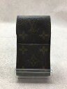 【中古】LOUIS VUITTON◆エテュイ・シガレット_モノグラム_BRW/レザー/BRW/総柄/レディース【服飾雑貨他】