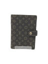 【中古】LOUIS VUITTON◆アジェンダPM_モノグラム・ミニランキャン/バス/ブラウン/茶/R20916/メンズ/手帳カバー【服飾雑貨他】