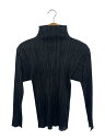 【中古】PLEATS PLEASE ISSEY MIYAKE◆長袖カットソー/3/ポリエステル/GRY/PP74-JK804【レディースウェア】