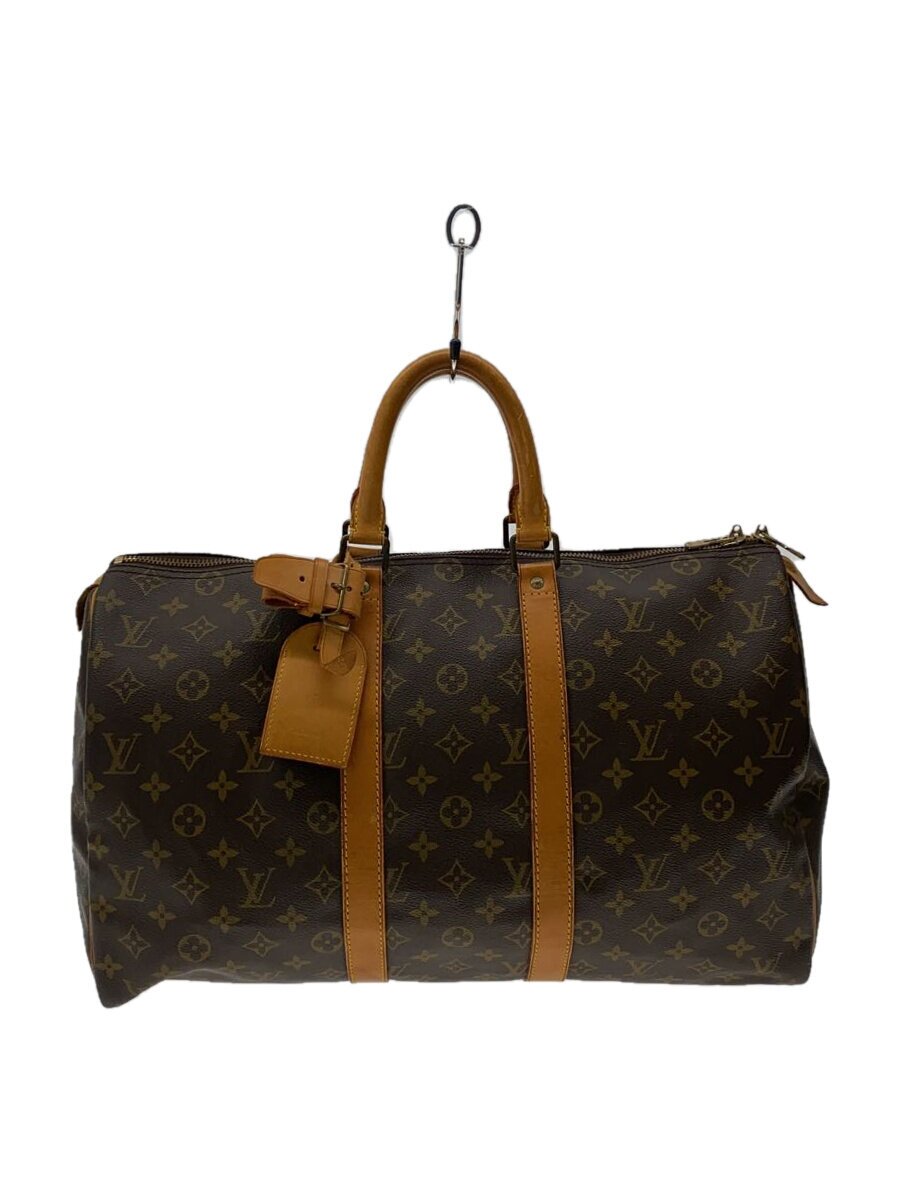 LOUIS VUITTON - 【中古】LOUIS VUITTON◆キーポル45_モノグラム・キャンバス_BRW/PVC/BRW/モノグラム【バッグ】