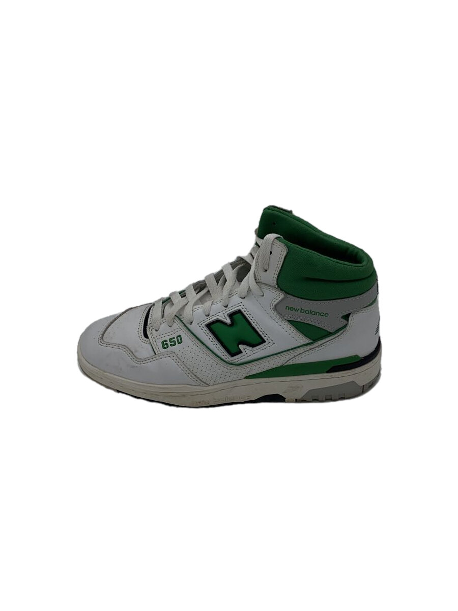 【中古】NEW BALANCE◆BB650/ホワイト/25cm/WHT【シューズ】