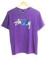 【中古】STUSSY◆ロゴプリント/Tシャ