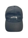 【中古】STUSSY◆キャップ/FREE/キャンバス/BLK/無地/メンズ【服飾雑貨他】