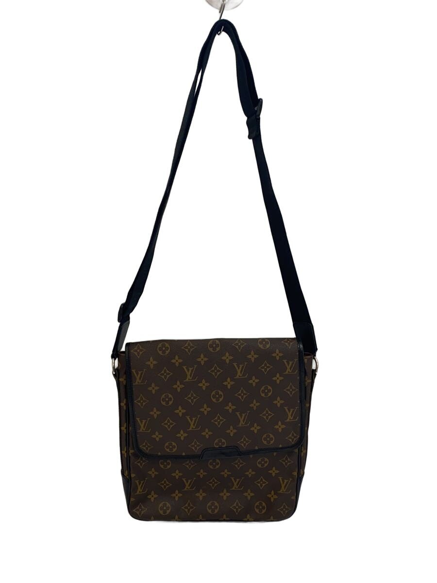 【中古】LOUIS VUITTON◆バスMM_モノグラム・マカサー/PVC/ブラウン/M56715【バッグ】