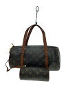 【中古】LOUIS VUITTON◆1)パピヨン30_モノグラム・キャンバス_BRW/PVC/BRW/モノグラム【バッグ】