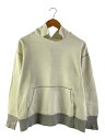 【中古】50s/ツートン/4本針/セットインスリーブ/パーカー/コットン/WHT【メンズウェア】