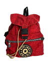 【中古】Kipling◆リュック/ナイロン/RED【バッグ】