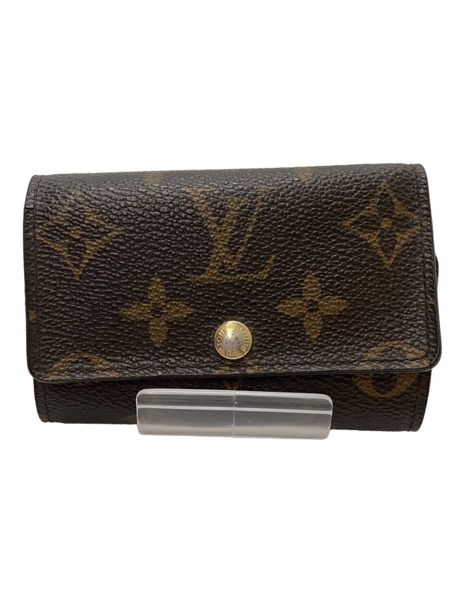【中古】LOUIS VUITTON◆ミュルティクレ6_モノグラム/--/BRW/メンズ【服飾雑貨他】