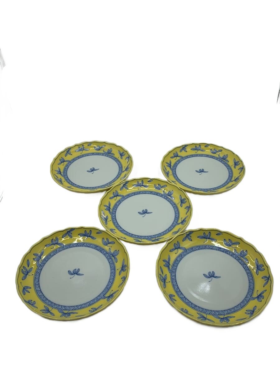 【中古】たち吉◆皿/5点セット/YLW【