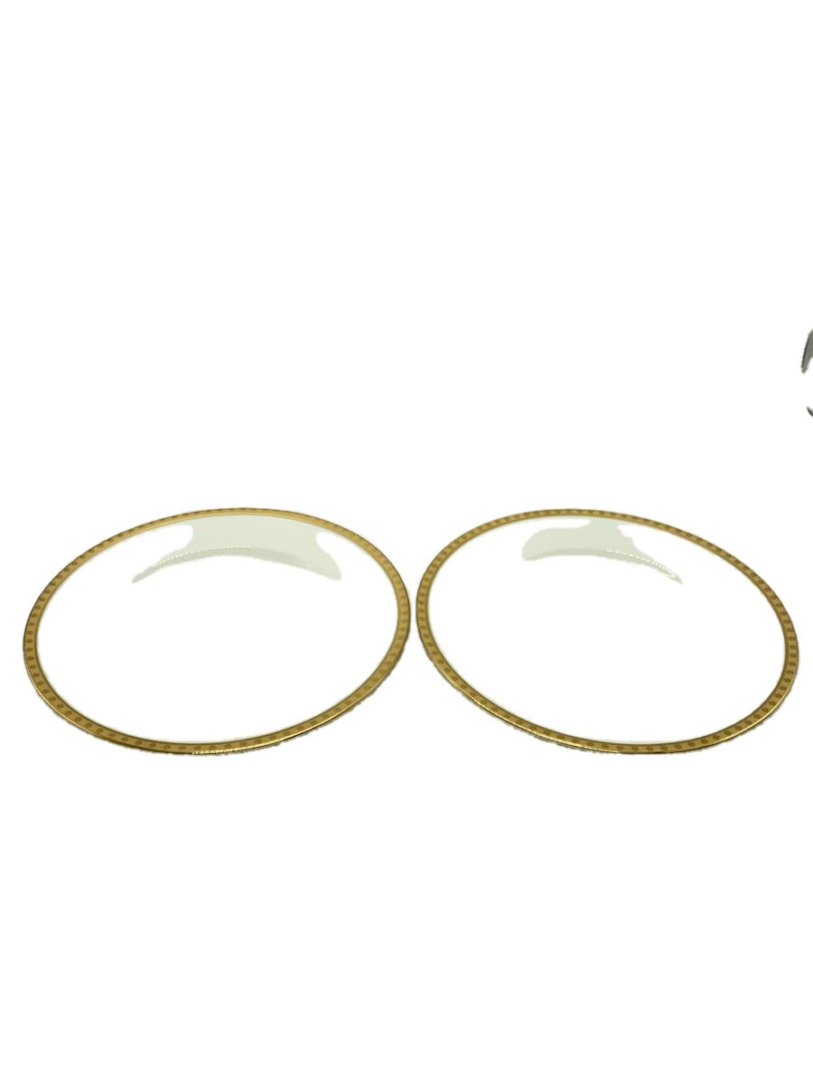 【中古】TIFFANY&Co.◆プレート/2点セット/WHT/Gold Band【キッチン用品】