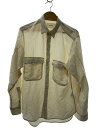 【中古】MAISON SPECIAL◆ACAR Dress-Over Fatigue Shirt/1/レーヨン/ベージュ/11241311502【メンズウェア】