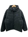 【中古】patagonia◆ダウンジャケット/M/ポリエステル/BLK/無地/84700FA13// ...