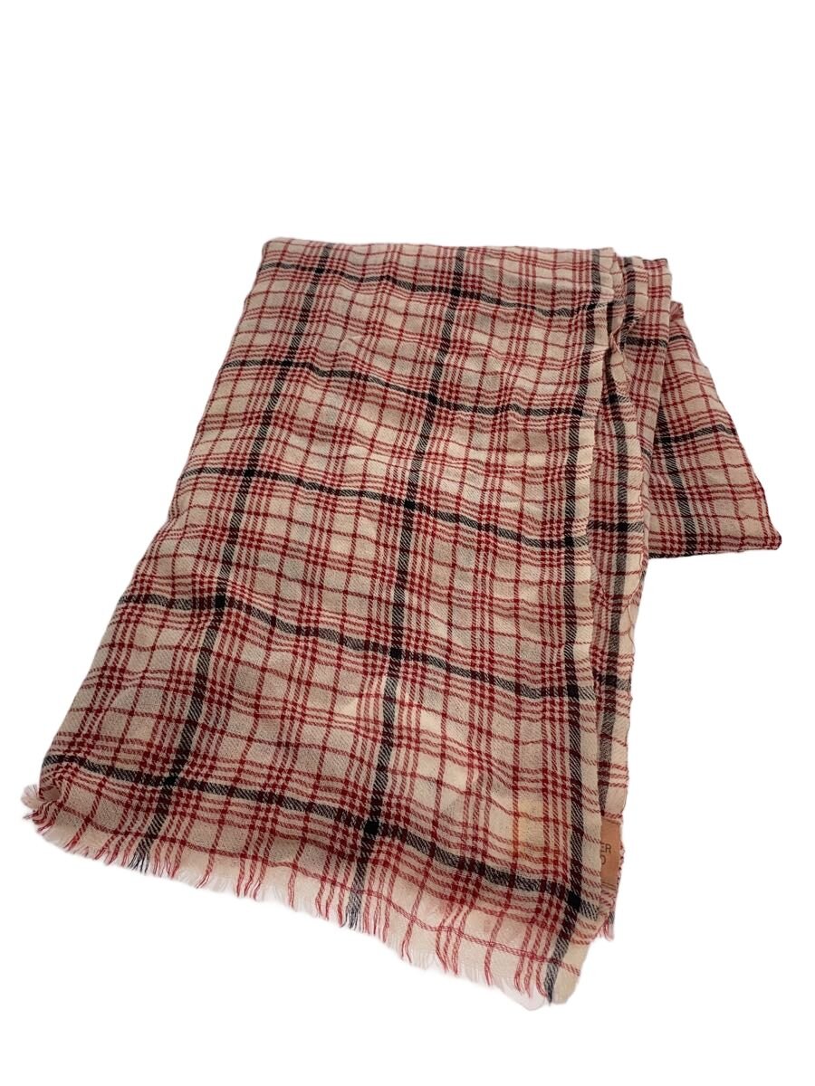 【中古】BECKSONDERGAARD◆ストール/ウール/マルチカラー/チェック/レディース//【服飾雑貨他】