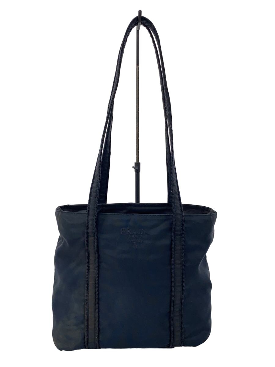 【中古】PRADA◆トートバッグ/ナイロン/NVY/レディース/プラダ【バッグ】
