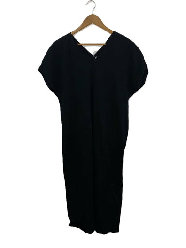 【中古】ATON◆半袖ワンピース/2/コットン/BLK/無地/6905398【レディースウェア】 【中古】ATON◆半袖ワンピース/2/コットン/BLK/無地/6905398【レディースウェア】