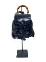 【中古】GUCCI◆リュック/ナイロン/BLK/無地【バッグ】