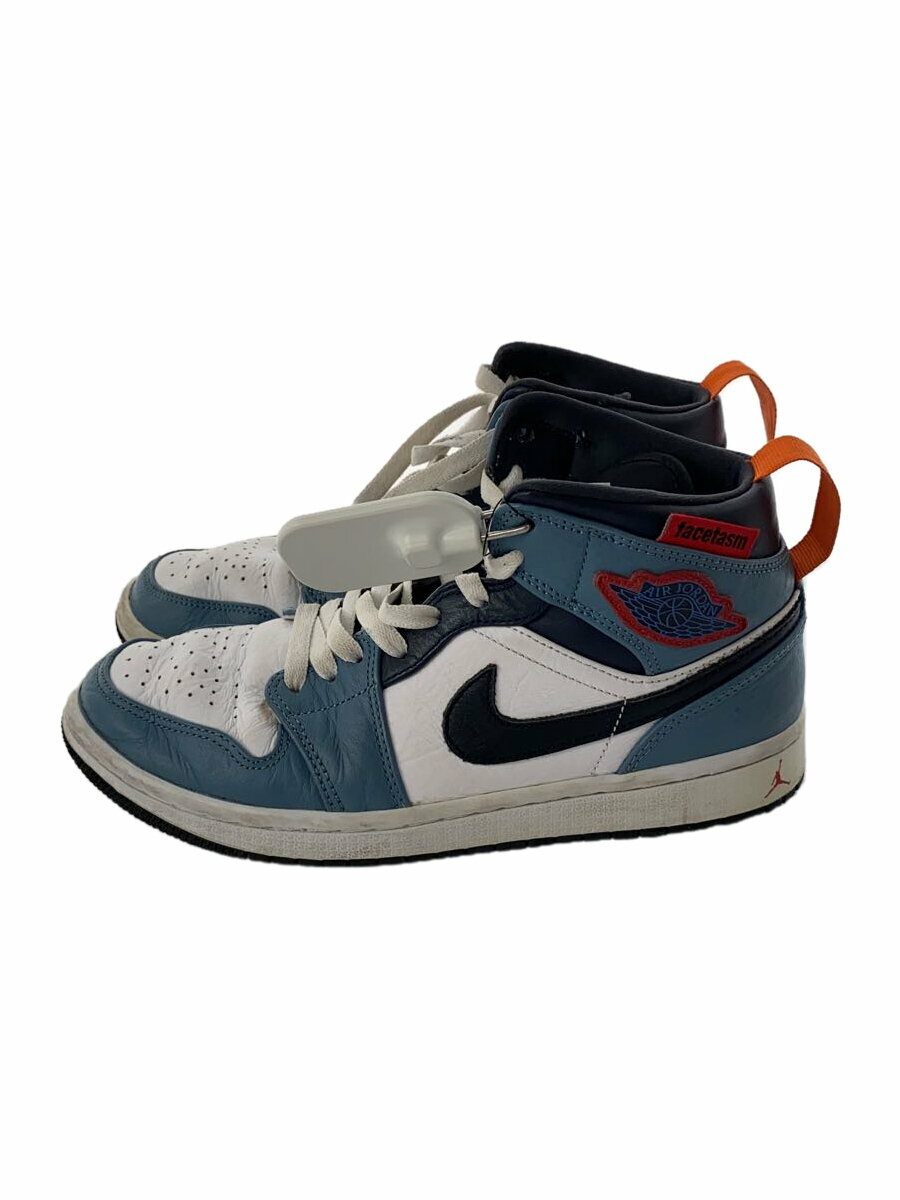 NIKE◆AIR JORDAN 1 MID SE FRLS APLA/エアジョーダン 1/ホワイト/CU2802-100/25//