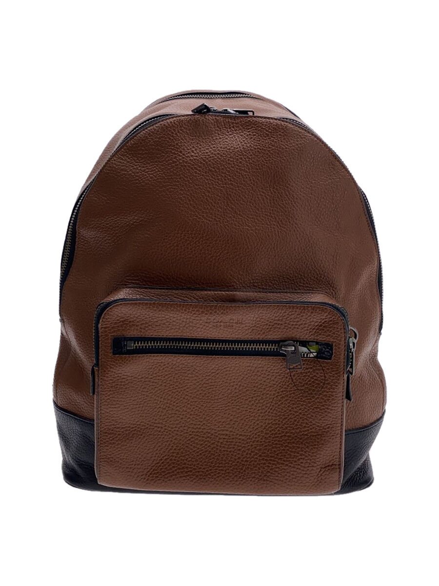 COACH◆リュック/--/BRW/無地/f37823/茶色/ウエストバックパック サドルマルチ/メッシュ