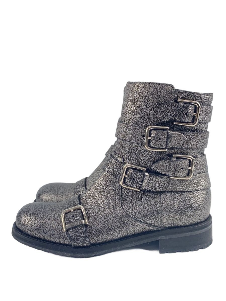 【中古】JIMMY CHOO◆エンジニアブーツ/36.5/SLV//【シューズ】