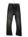 【中古】BALENCIAGA◆ウォッシュド加工ブーツカットデニム/XS/コットン/グレー/751089//【メンズウェア】