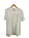 【中古】MONCLER◆Tシャツ/S/コットン/WHT/プリント/G10938C7A210 829HP【レディースウェア】