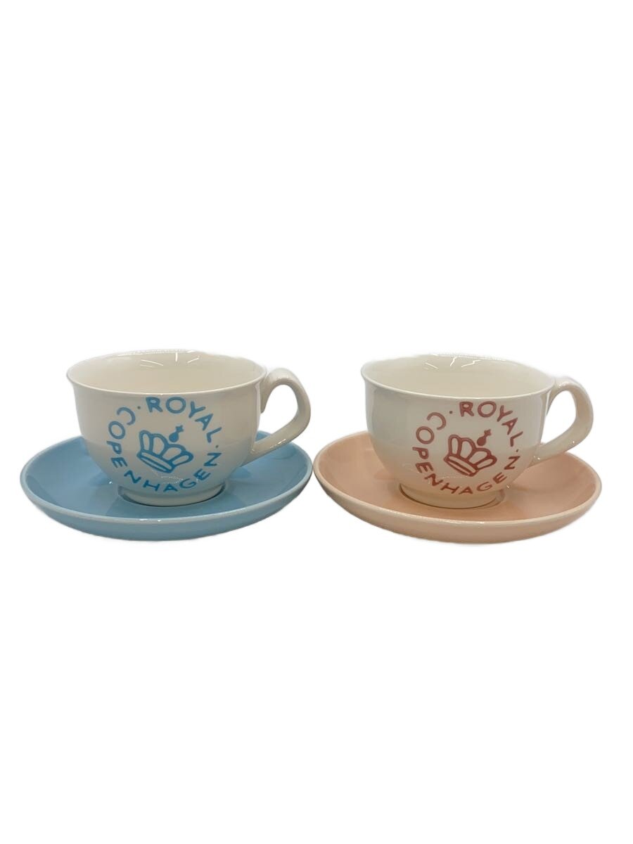 【中古】ROYAL COPENHAGEN◆カップ&ソーサー/2点セット/WHT【キッチン用品】