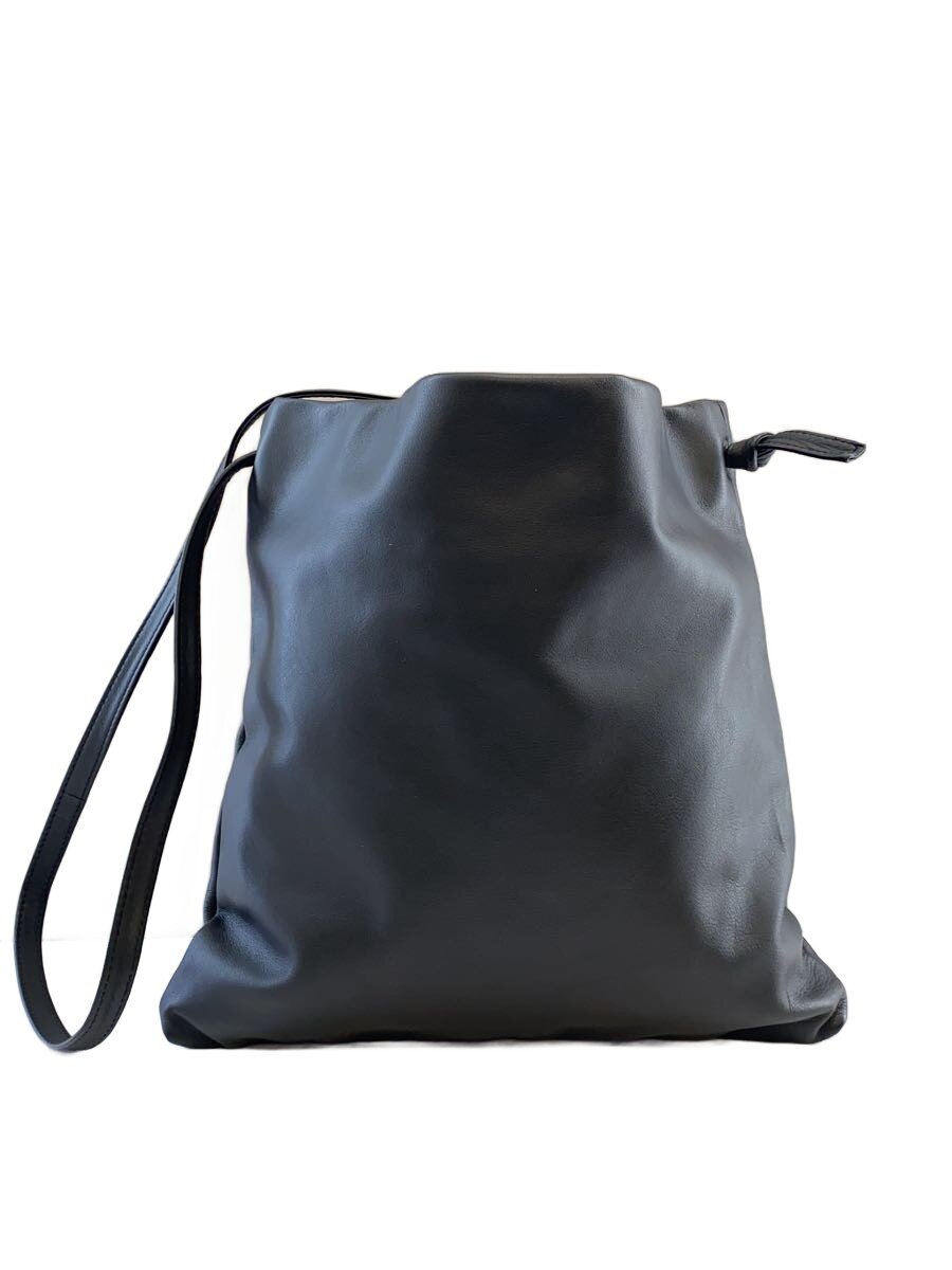 【中古】SLOW&CO◆ショルダーバッグ/レザー/BLK/306S43K【バッグ】