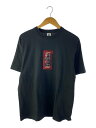 【中古】THE BLACK EYE PATCH◆ラインストーン/Tシャツ/M/コットン/BLK/無地【メンズウェア】(4)