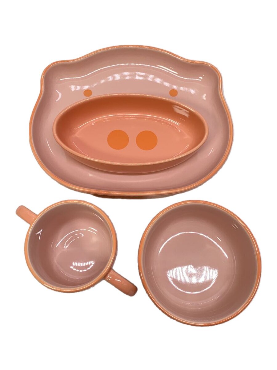 Rakuten - 【中古】Staub◆プレート/4点セット/PNK/キッズセット4pcs/ピンク/1020254【キッチン用品】