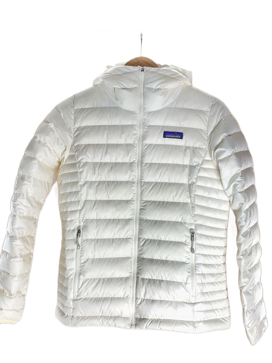 【中古】patagonia◆ダウンジャケット/S/ポリエステル/WHT/84711SP20【レディー ...