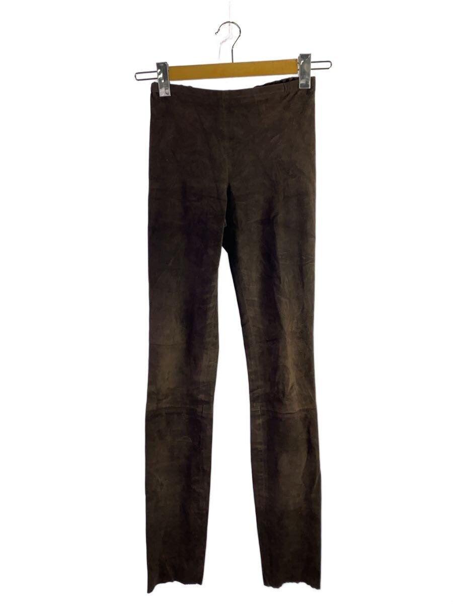 Leather - 【中古】Haider Ackermann◆スエードレザー/ボトム/--/レザー/BRW【レディースウェア】