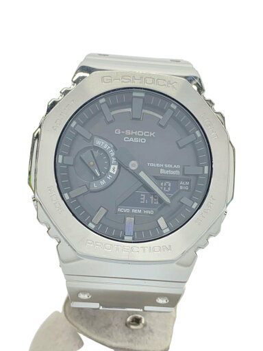 【中古】CASIO◆ソーラー腕時計_G-SHOCK/デジアナ/ステンレス/BLK/SLV【服飾雑貨他】 【中古】CASIO◆ソーラー腕時計_G-SHOCK/デジアナ/ステンレス/BLK/SLV【服飾雑貨他】